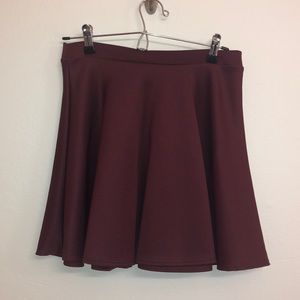 Maroon Skater Skirt